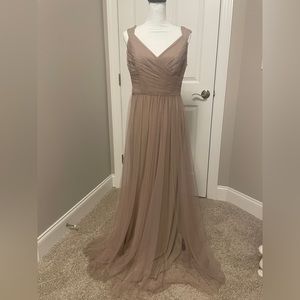 Sorella Vita English Net Stardust Gown-Discontinued 8920 fits like US 12 - Mauve